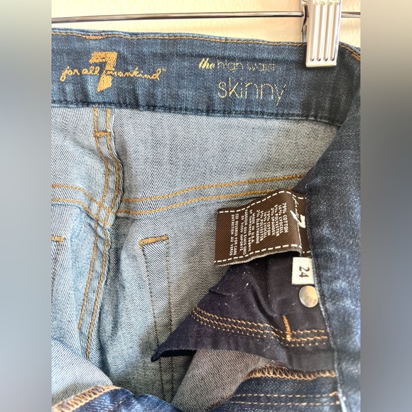 7 for all mankind 24 High waisted skinny - Picture 4 of 4